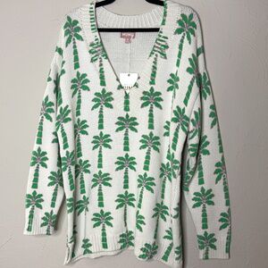 Show Me Your Mumu Gilligan Palm Tree Sweater Dress NWT